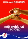 Tham gia hiến máu tình nguyện là một nghĩa cử cao đẹp của con người Việt Nam.