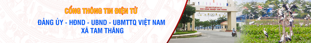 Cổng thông tin điện xử xã Tam Thăng - Tam Kỳ