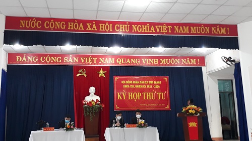 Tổ chức họp thứ 4 HĐNĐ xã Tam Thăng khóa XIII nhiệm kỳ 2021– 2026